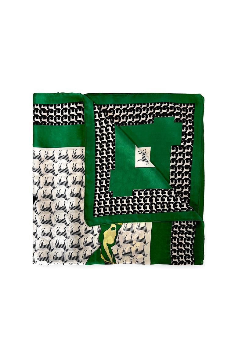 The Majestic - Lightweight Scarf, Alternate, color, Green/White/Black