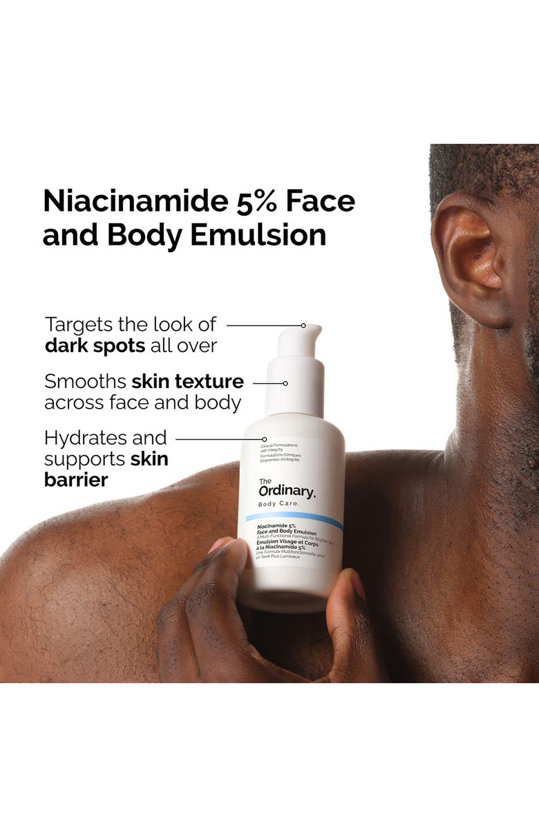 The Ordinary Niacinamide 5% Face and Body Emulsion for Dark Spots & Uneven Tone, Alternate, color, 