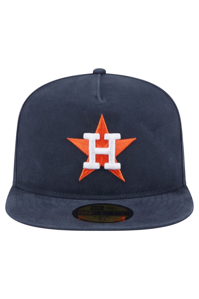 Men's New Era  Navy Houston Astros Championship Side Flag A-Frame 59FIFTY Fitted Hat, Alternate, color, Navy