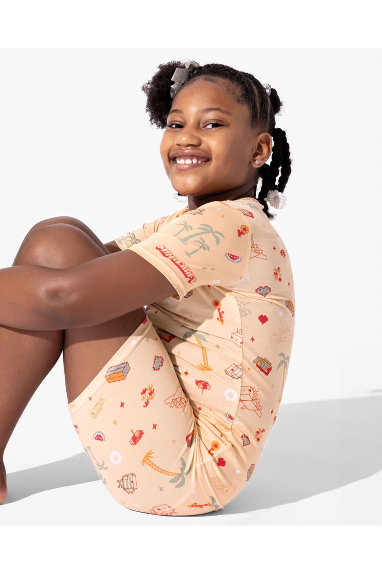 Minecraft Summer Vibes Kids 2-Piece Short Sleeve & Shorts Pajama Set, Alternate, color, Minecraft: Summer Vibes