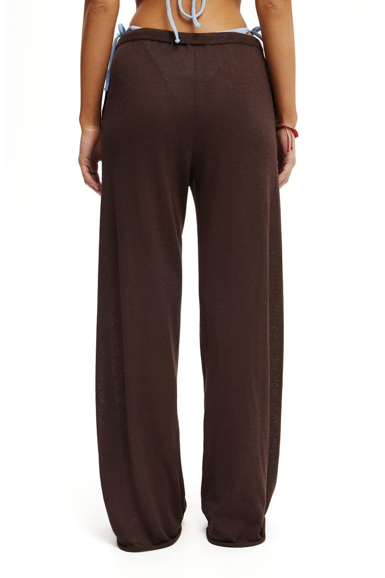 Women's Isla Knit Relaxed Pant, Alternate, color, Espresso