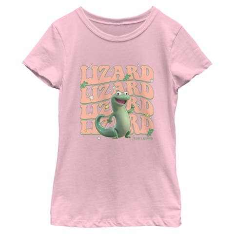 Girls' Tom Lizard Colorful Star Graphic Short Sleeve T-Shirt