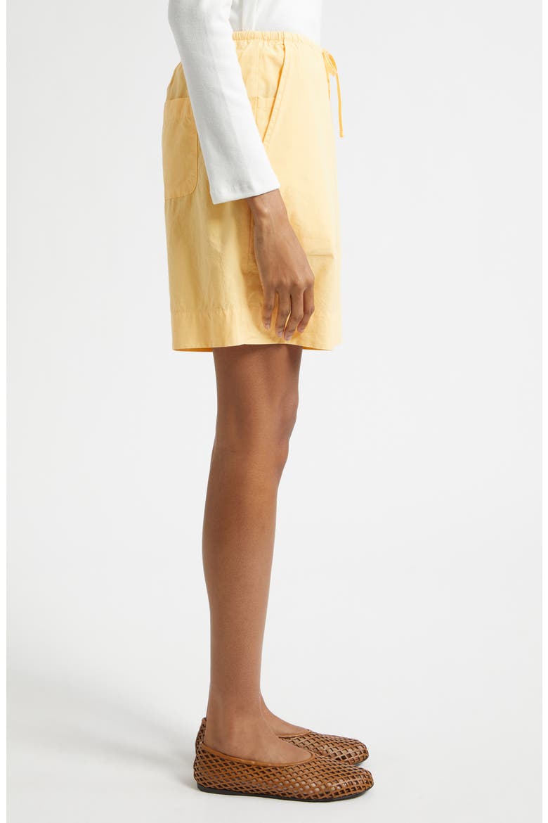 Kyoto Drawstring Waist Cotton Shorts, Alternate, color, ZEST