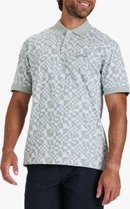 Bad Birdie Geo Jacquard Polo