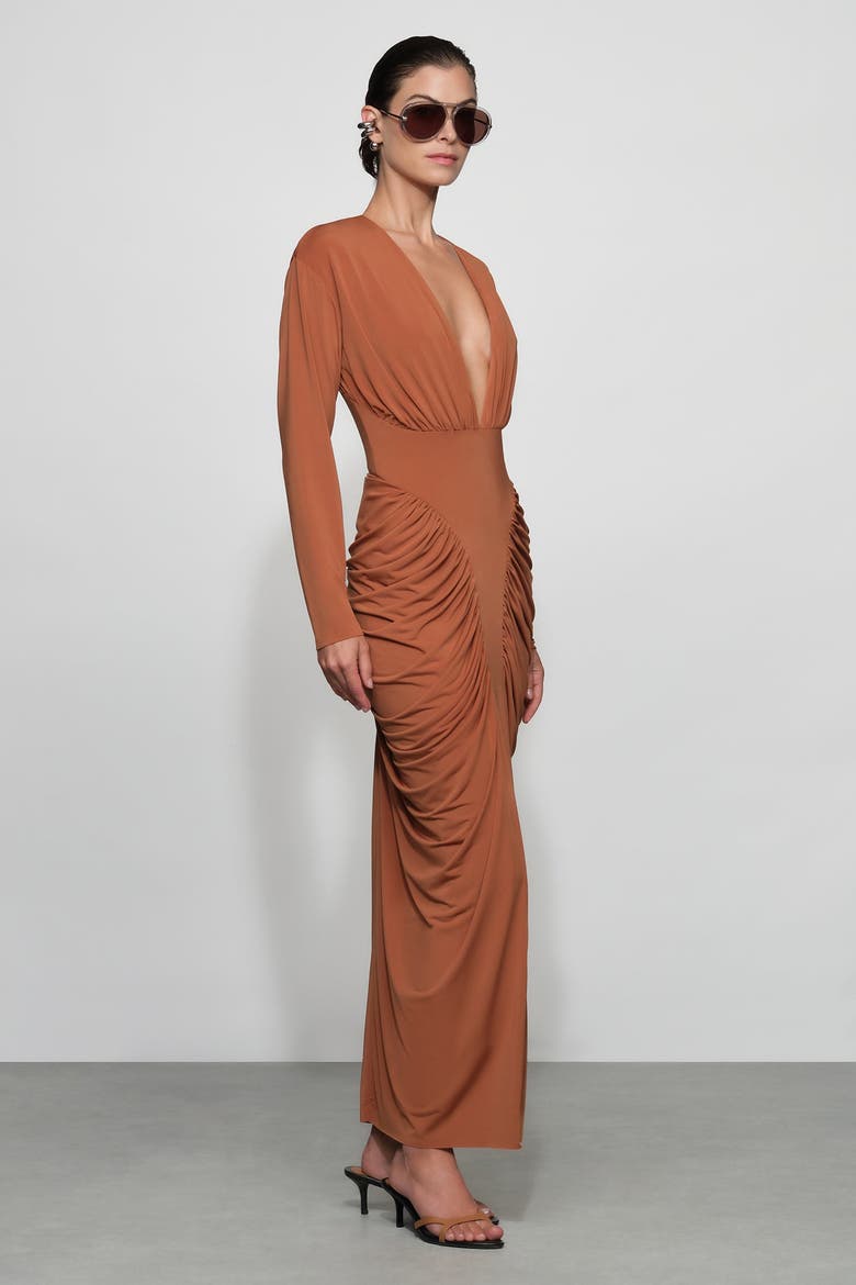 Athens Midi Dress, Alternate, color, Tuscan
