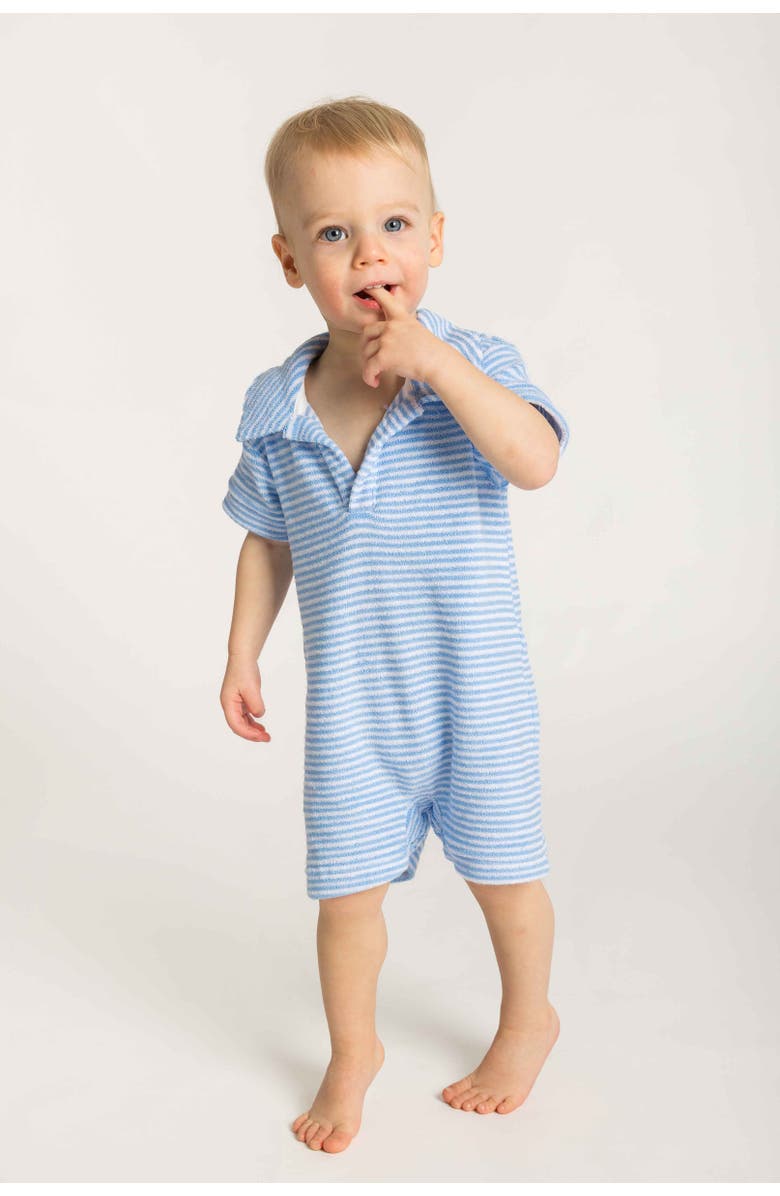 Florence Eiseman Stripe Terry Shortall, Alternate, color, Blue/White