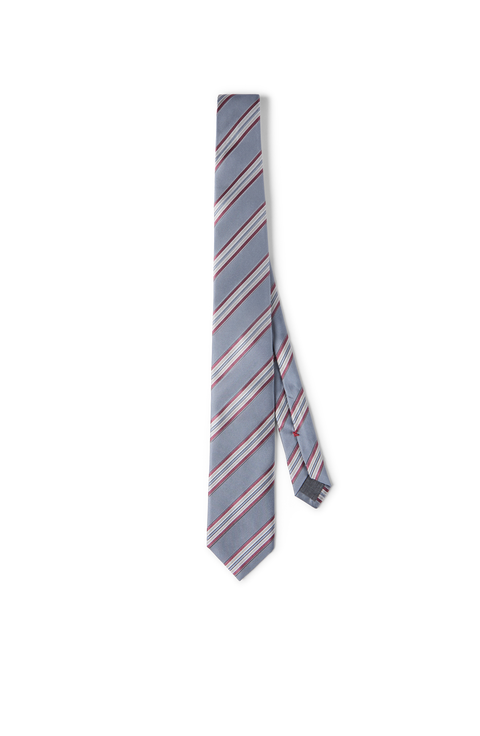 Silk textured stripe tie