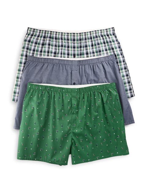Big & Tall 3-pk 4.5 Inch Woven Boxers