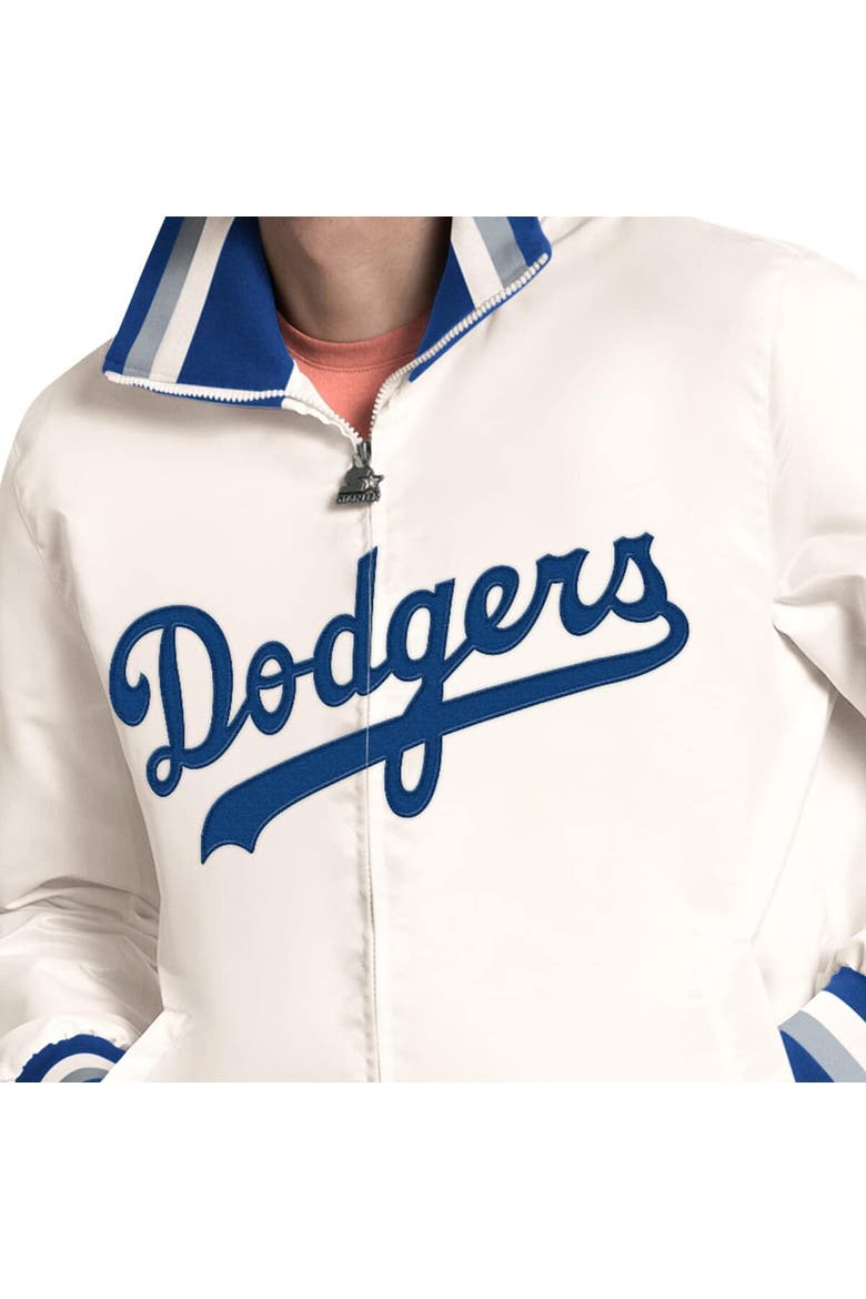 Men's Starter White Los Angeles Dodgers The Captain Cooperstown