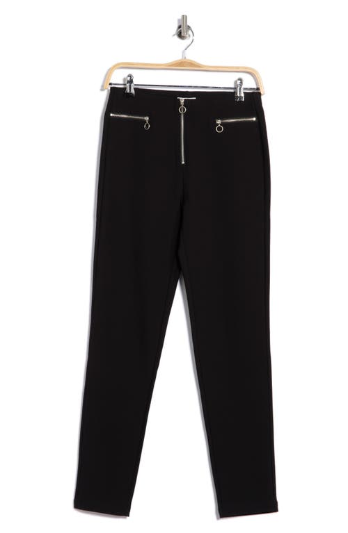 Patrizia Luca Zip Front Skinny Pants In Black