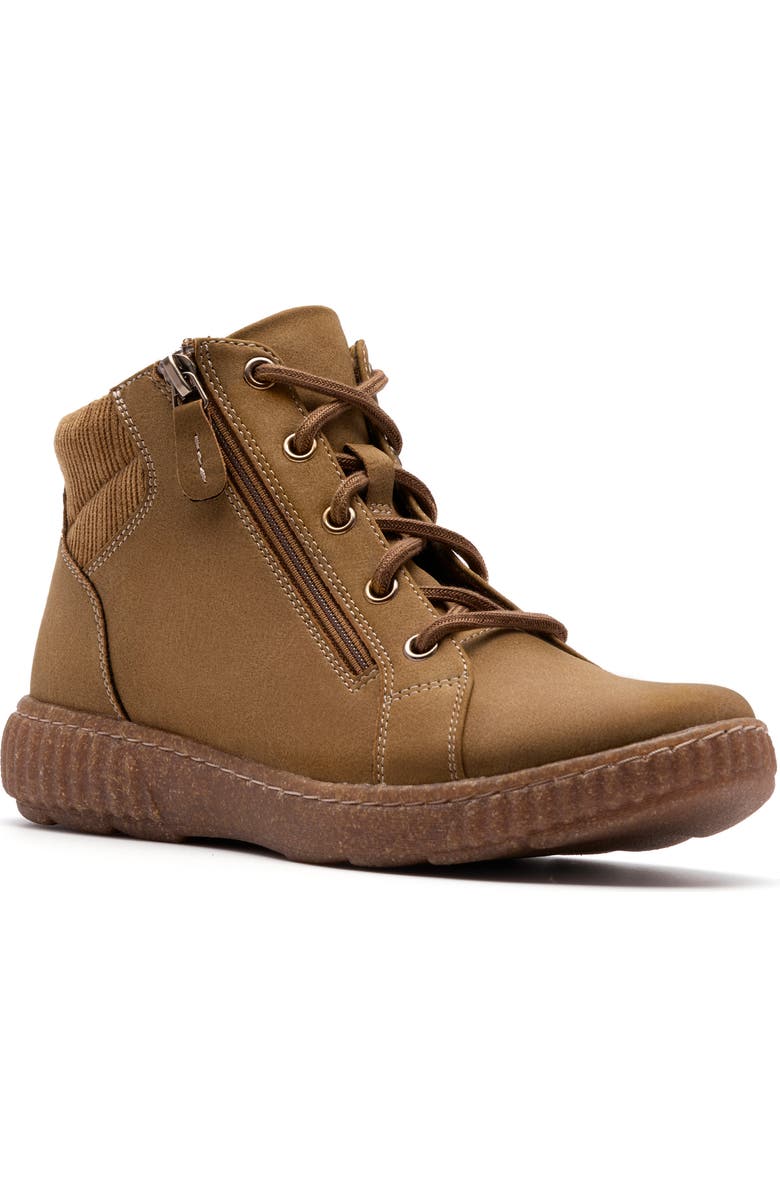 Clarks<sup>®</sup> Caroline Karli Boot, Main, color, Mushroom Nubuck