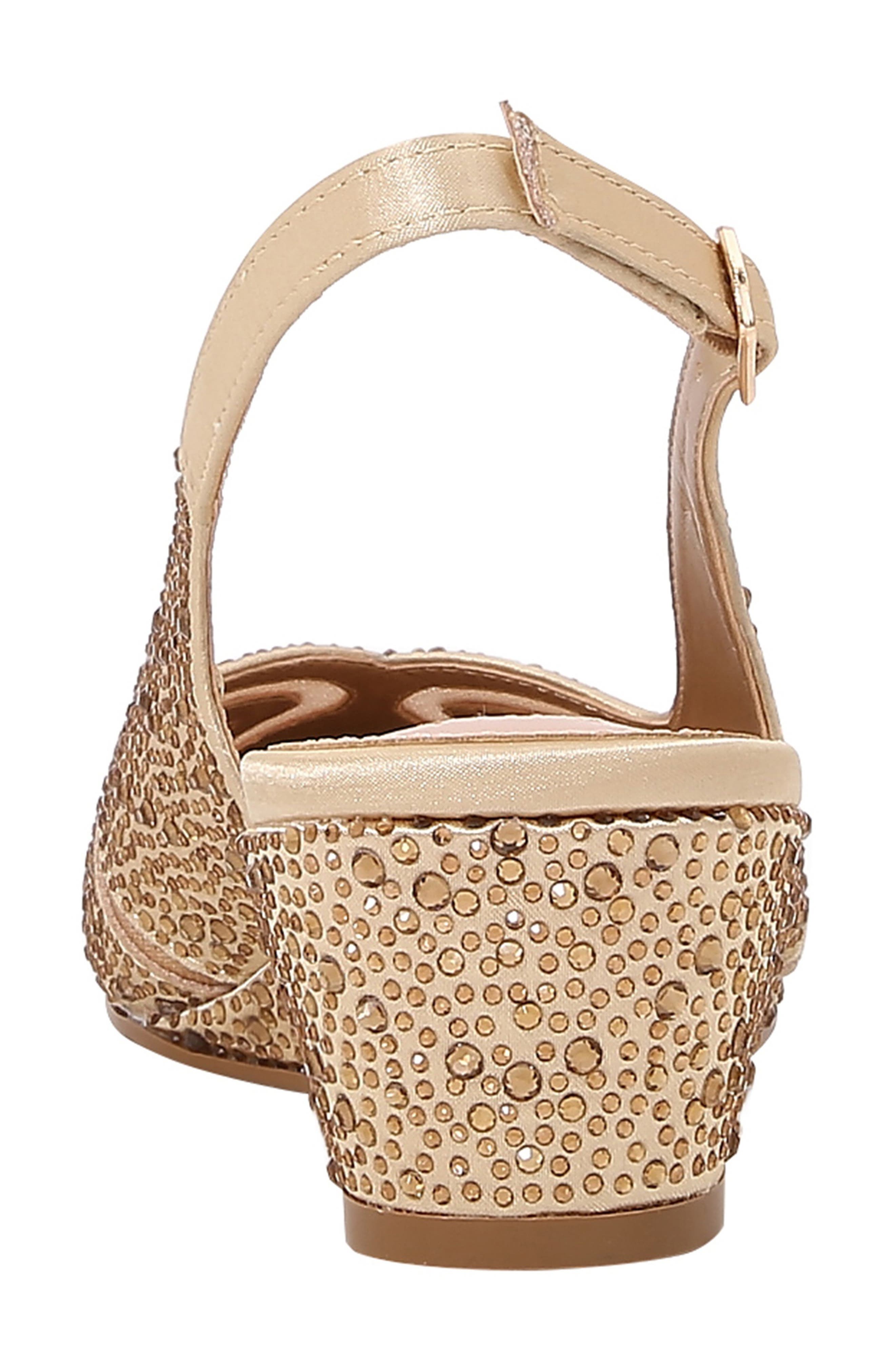 Daniel Embellished Slingback Pump, Alternate, color, GOLD