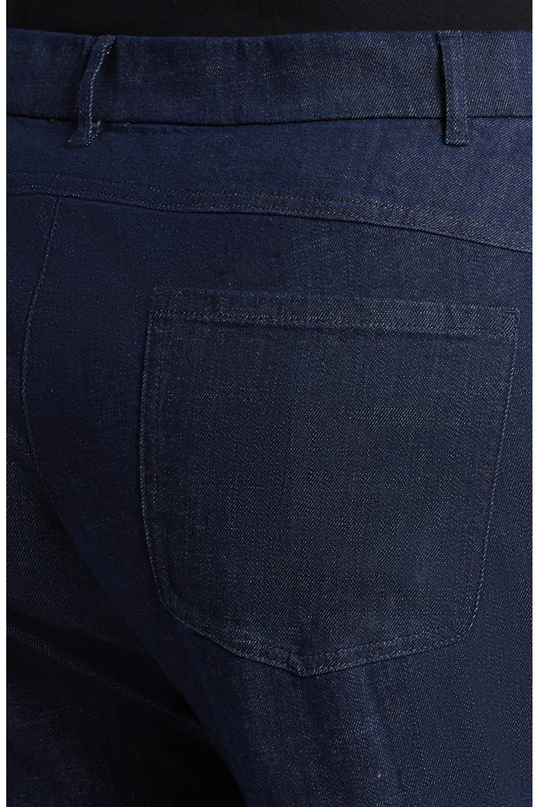 Arched Ankle Wide Leg Jeans, Alternate, color, DEEP INDIGO