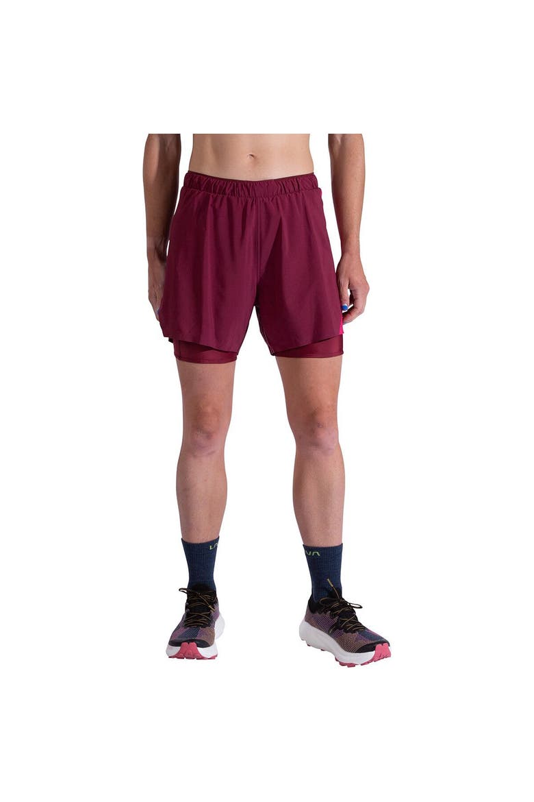Flow 5In Short - Women's, Main, color, Redwood/Azalea