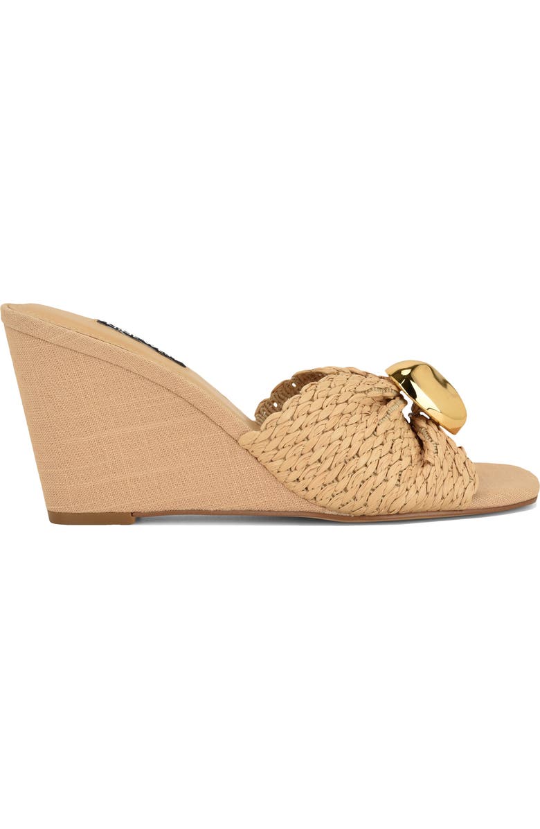 Nine West Nessla Wedge Sandal, Alternate, color, Light Natural