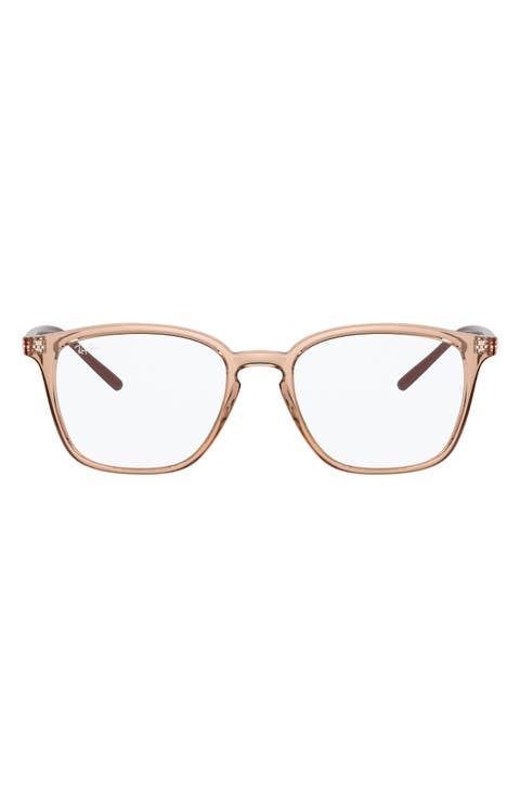 Unisex 52mm Square Optical Glasses