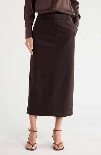 Wool & Cashmere Midi Skirt