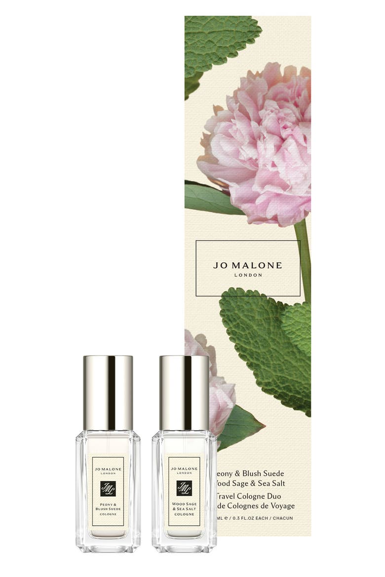 Peony & Blush Suede Cologne & Wood Sage & Sea Salt Cologne Set, Main, color, NO COLOR