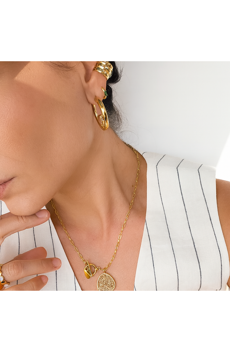 Daniela Millan Jewelry Knot Hoop Earrings, Alternate, color, Gold