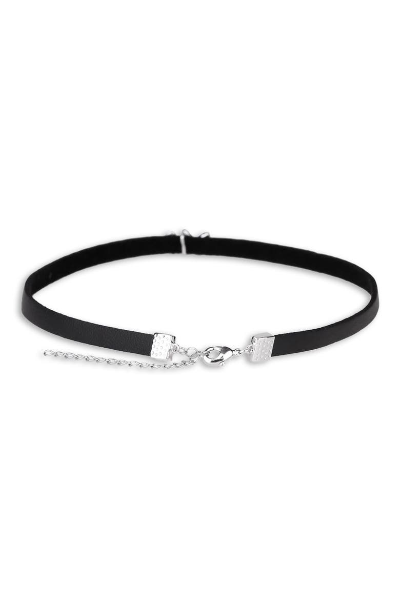 Pavé Crystal Butterfly Choker Necklace, Alternate, color, BLACK