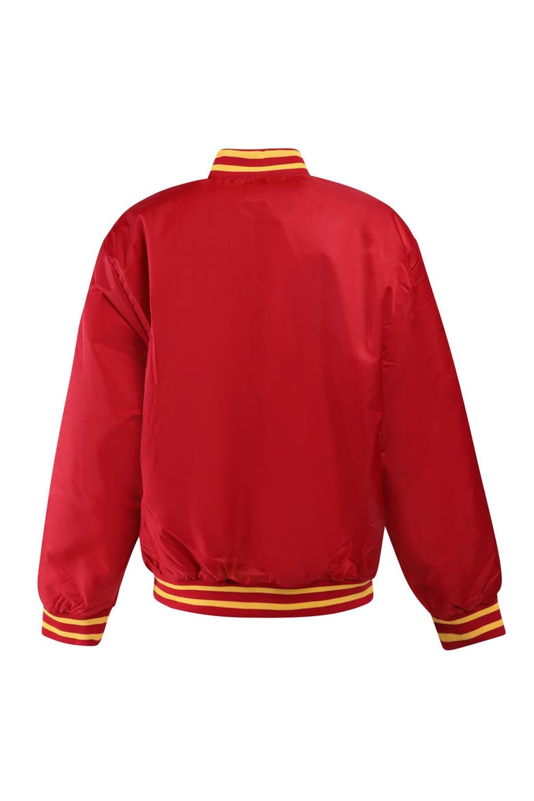 Women's Hype and Vice Cardinal USC Trojans A-Game Varsity Full-Snap Jacket, Alternate, color, Cardinal