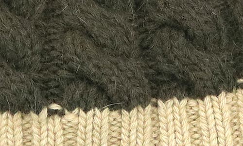Portolano Wool Blend Pompom Beanie In Green