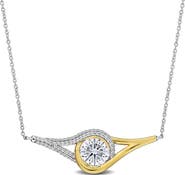 DELMAR Created Moissanite Pendant Necklace