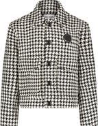 SAINT PERRY Houndstooth Boxy Fit Jacket