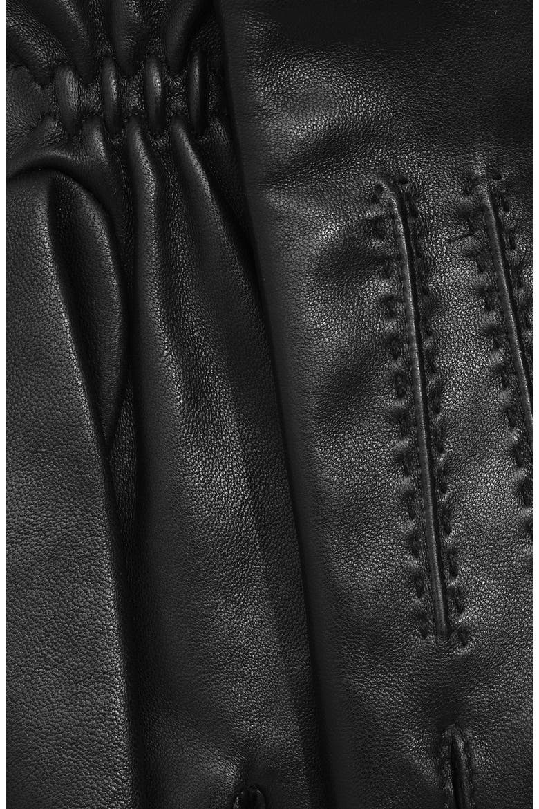 Vintage Leather Gloves, Alternate, color, BLACK