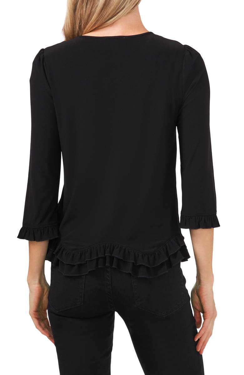 CeCe Ruffle Detail Knit Top, Alternate, color,