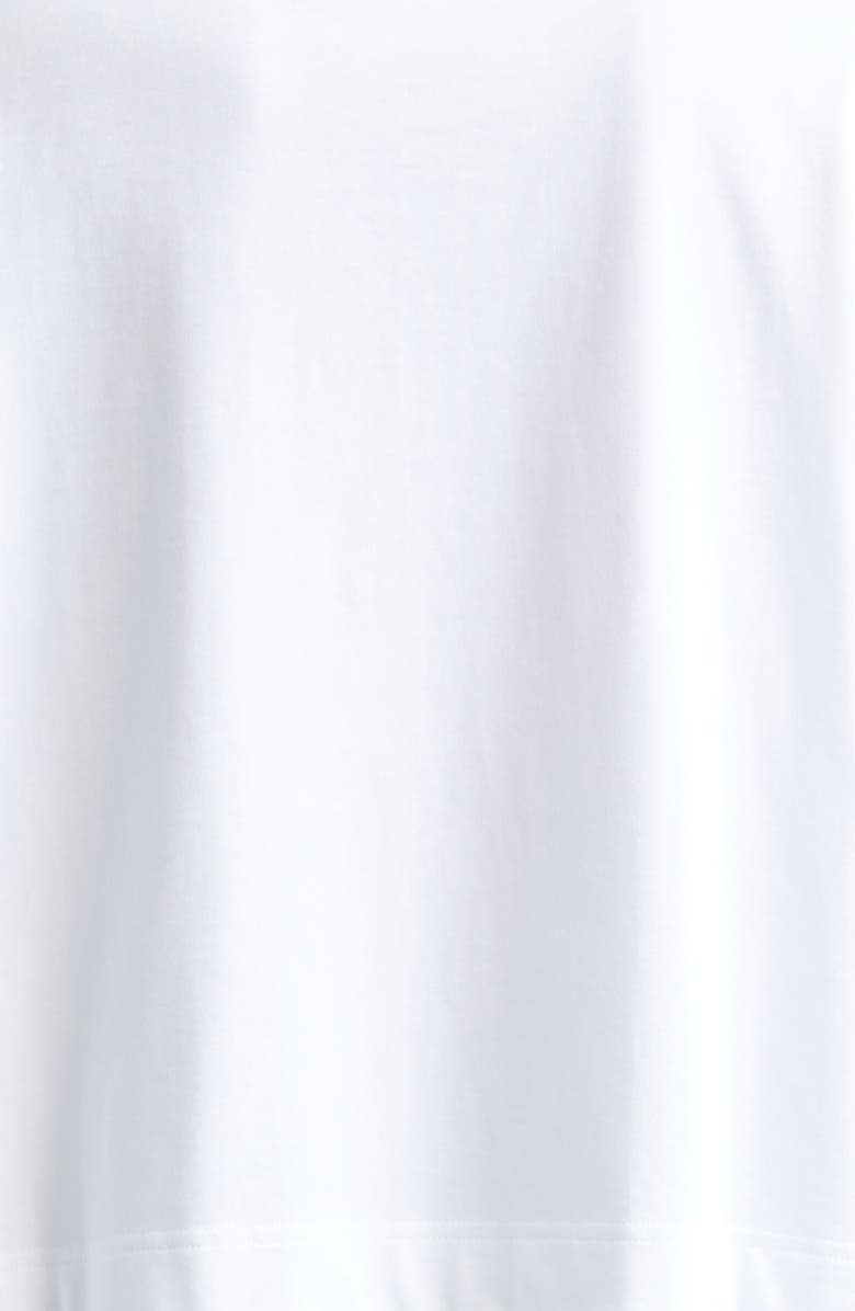 SPORTMAX Palmas Faux Pearl Trim T-Shirt, Alternate, color, Optical White