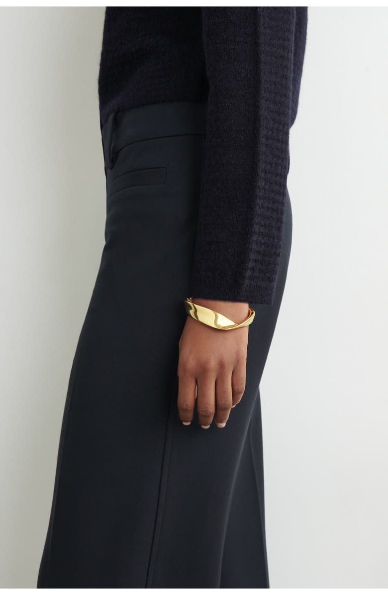 COS Twisted Ribbon Bracelet, Main, color, Gold
