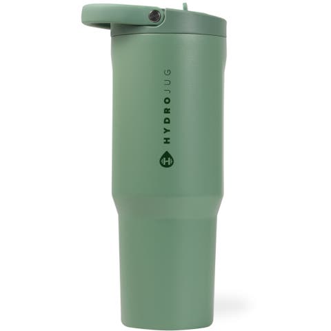 Sport Insulated Stainless Steel Water Bottle with Flip Straw and Swivel Handle for Gym 
Outdoors