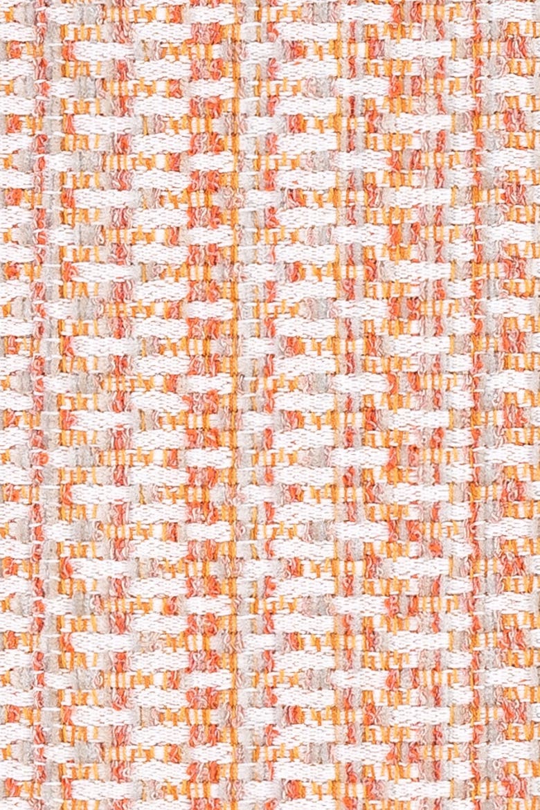 Kaleidoscope Chenille Micro Check Indoor & Outdoor Woven Accent Pillow, Alternate, color, Clay