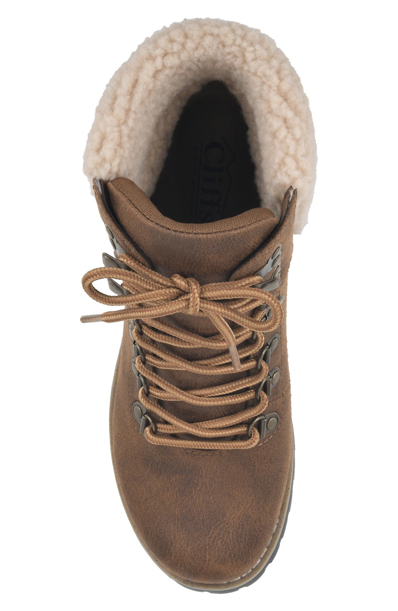 Pathfield Lace-Up Boot, Alternate, color, LT BROWN/ FABRIC/ FLEECE