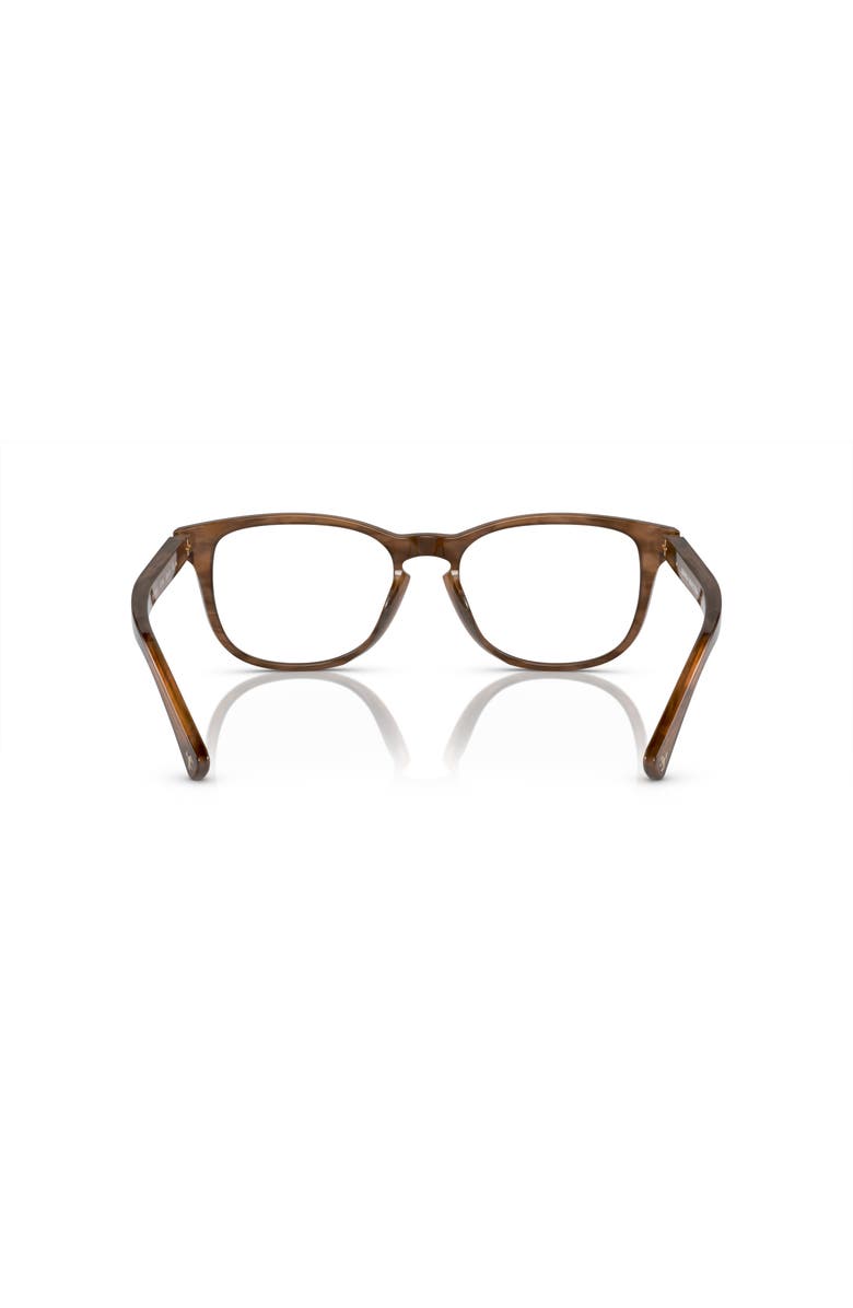Brooks Brothers 53mm Round optical glasses, Alternate, color, Brown