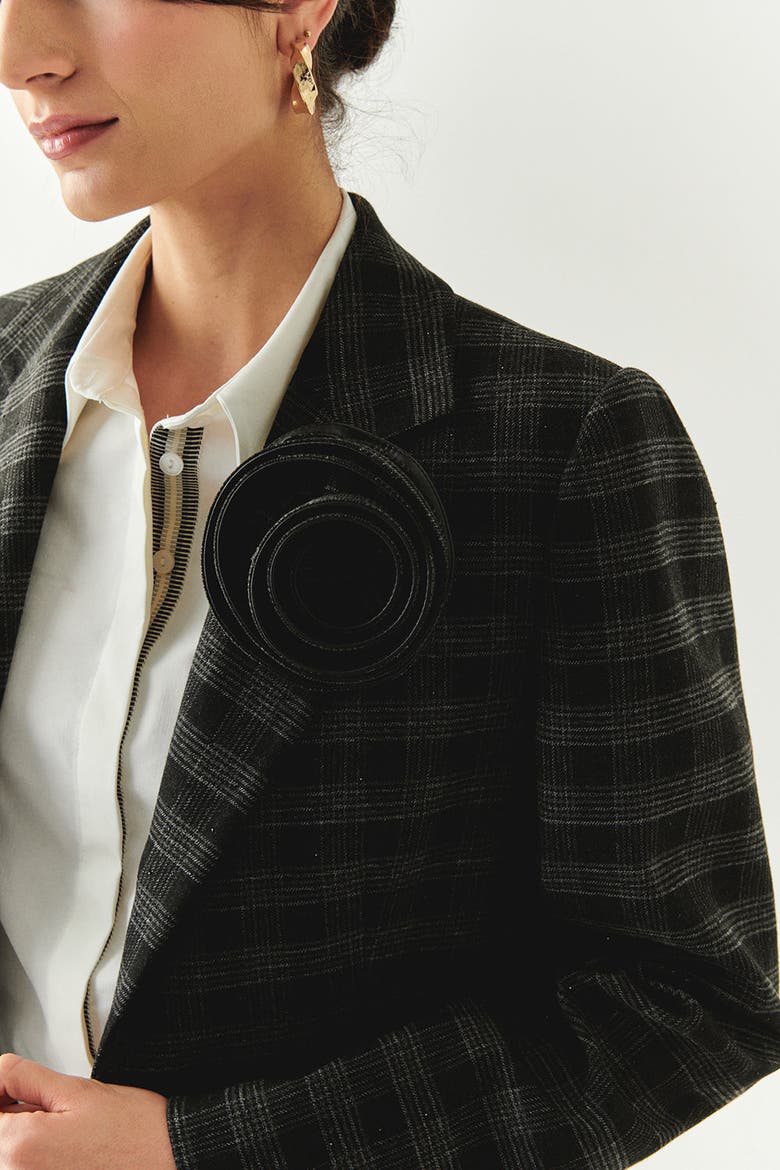 Amiri Plaid Jacket, Alternate, color, ANTHRACITE