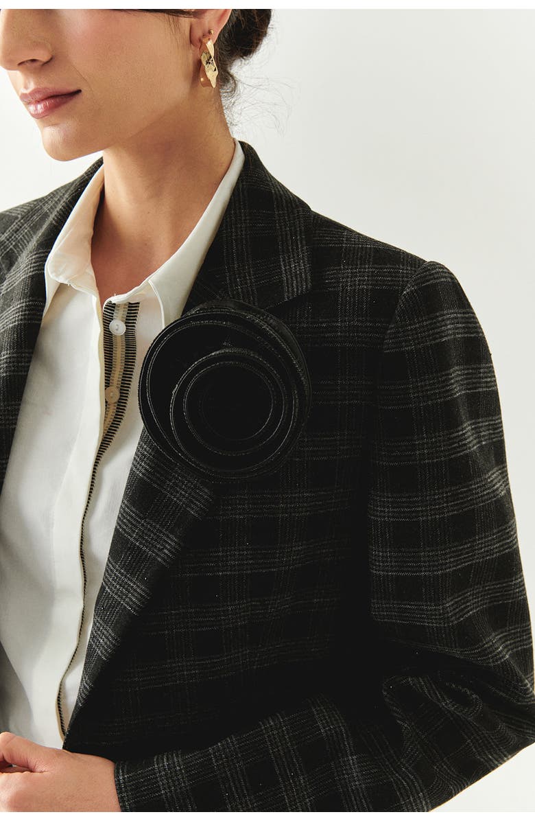 Exquise Amiri Plaid Jacket, Alternate, color, Anthracite