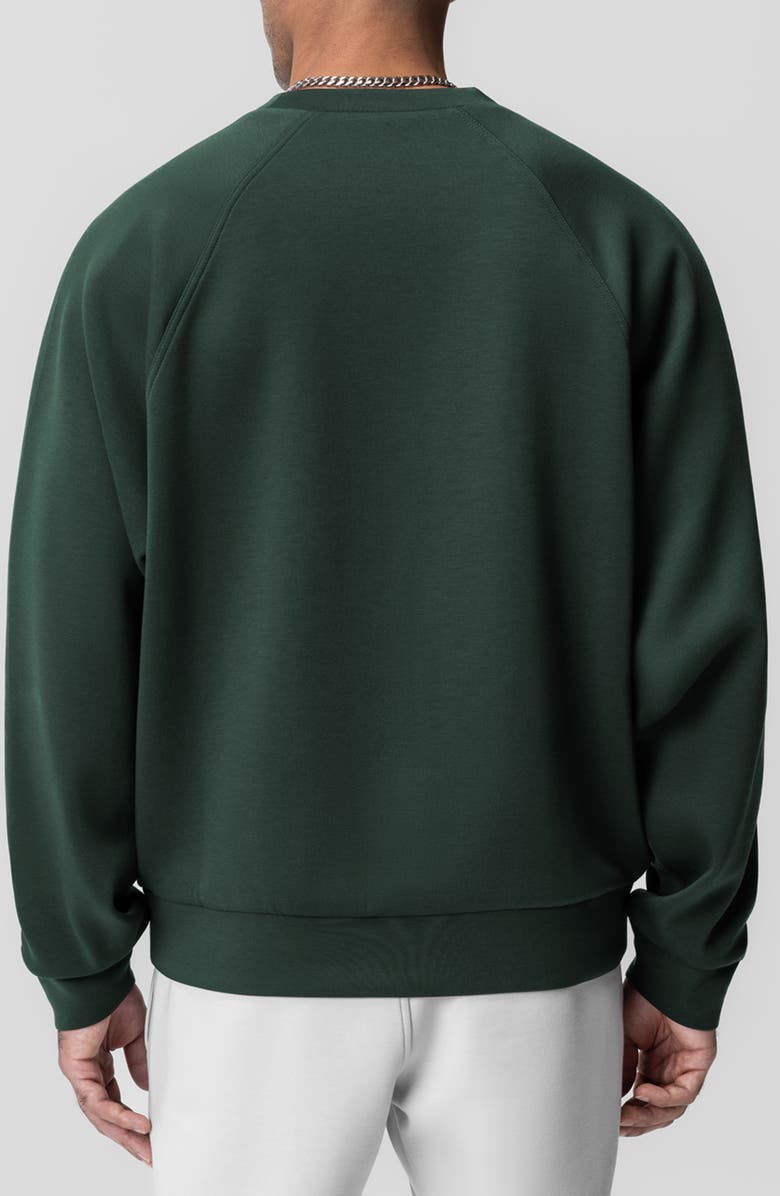 ASRV Dri-Core Oversize Crewneck Sweatshirt, Alternate, color, Forest Green