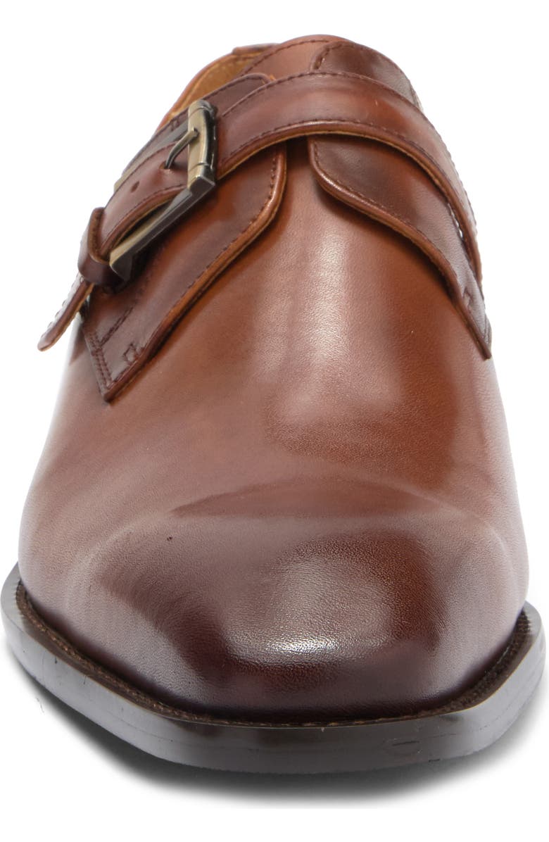 Maison Forte Davos Buckle Strap Leather Loafer, Alternate, color, Cognac