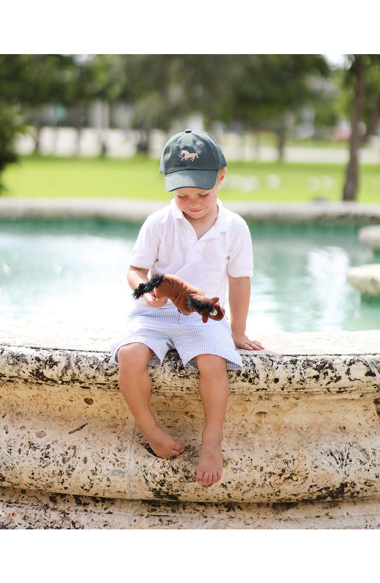 Bits & Bows Horse Twill Baseball Hat, Alternate, color, Hunter Green