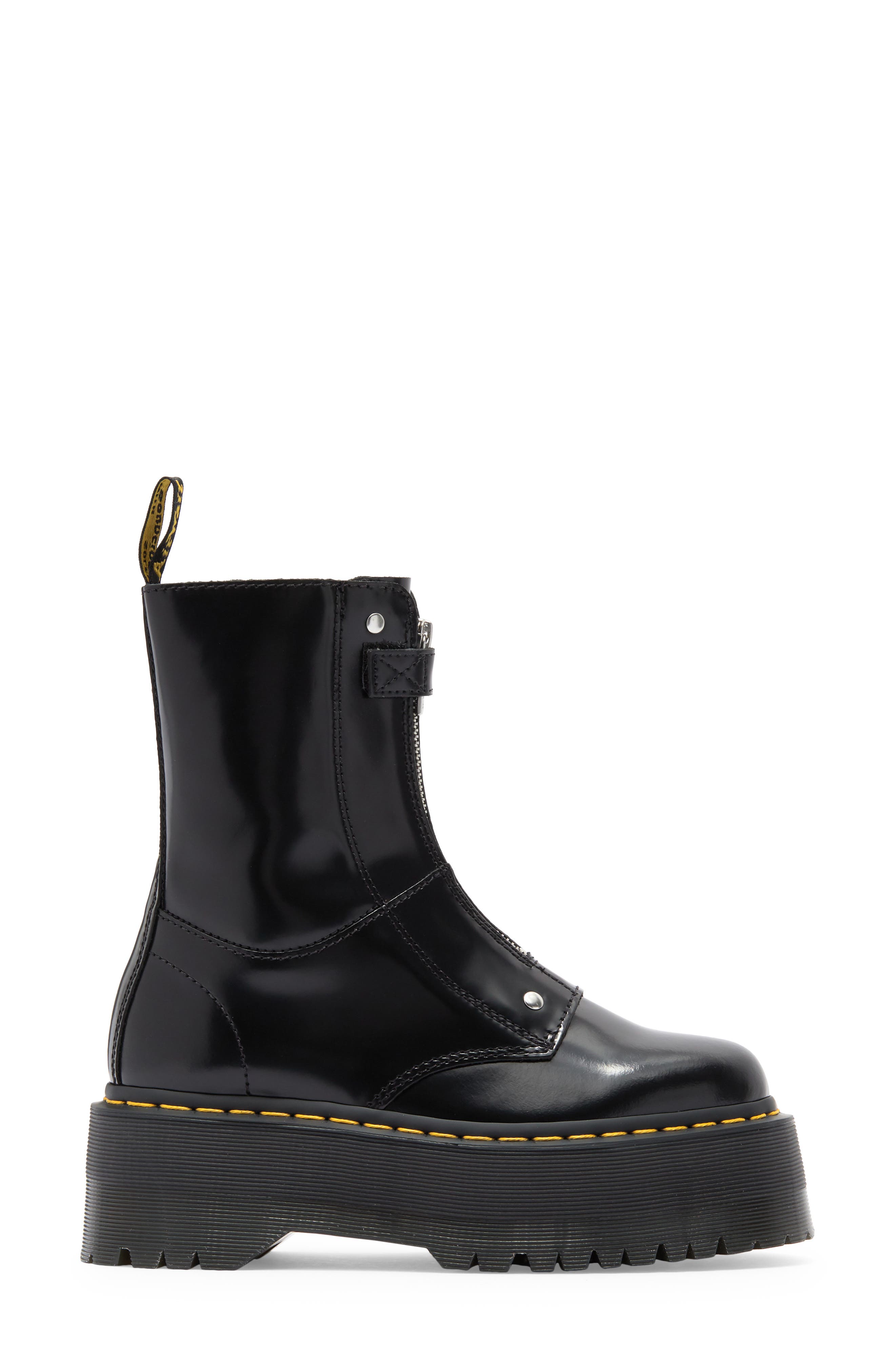 Dr. Martens Jetta High Max Zip Boot, Alternate, color, Black