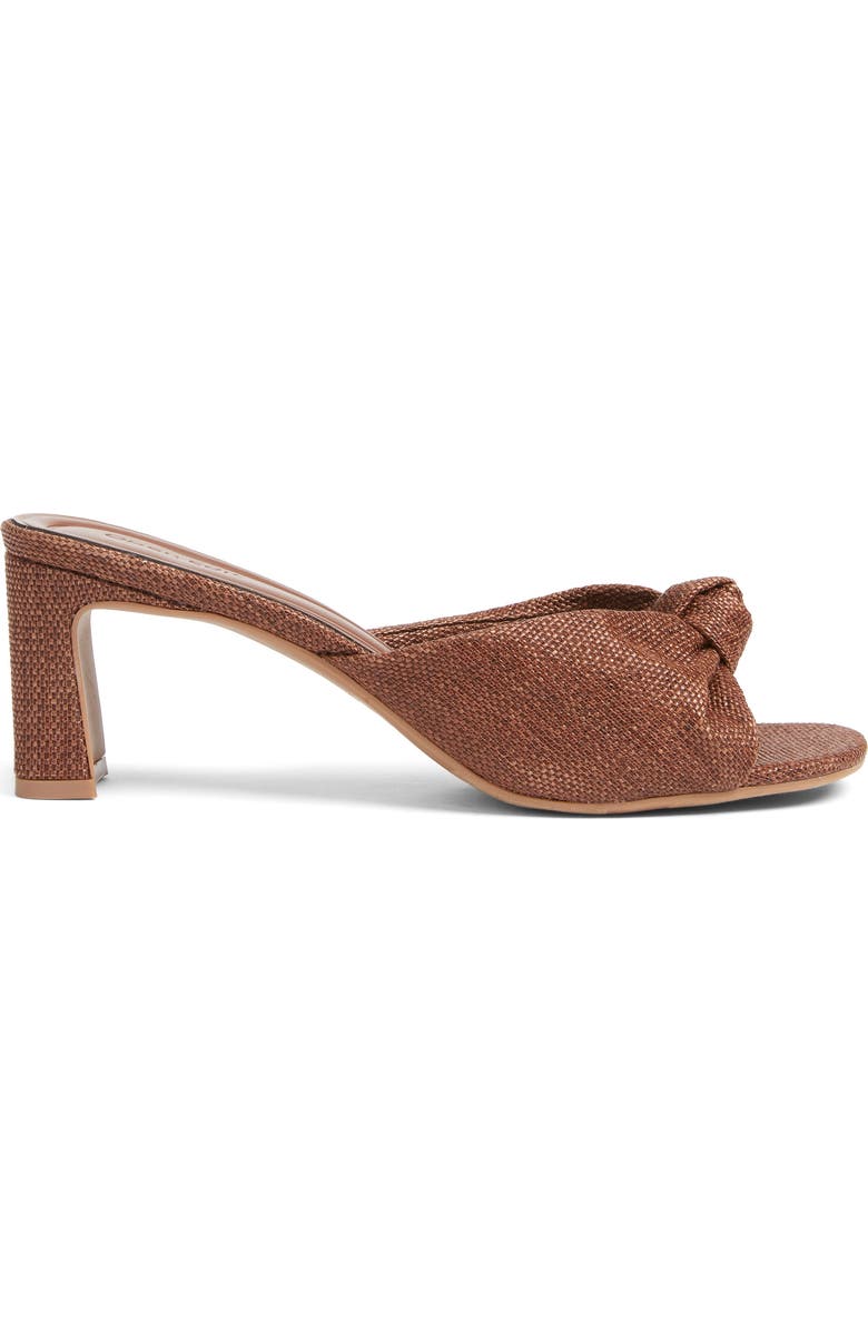Open Edit Harper Knot Slide Sandal, Alternate, color, Brown Chocolate
