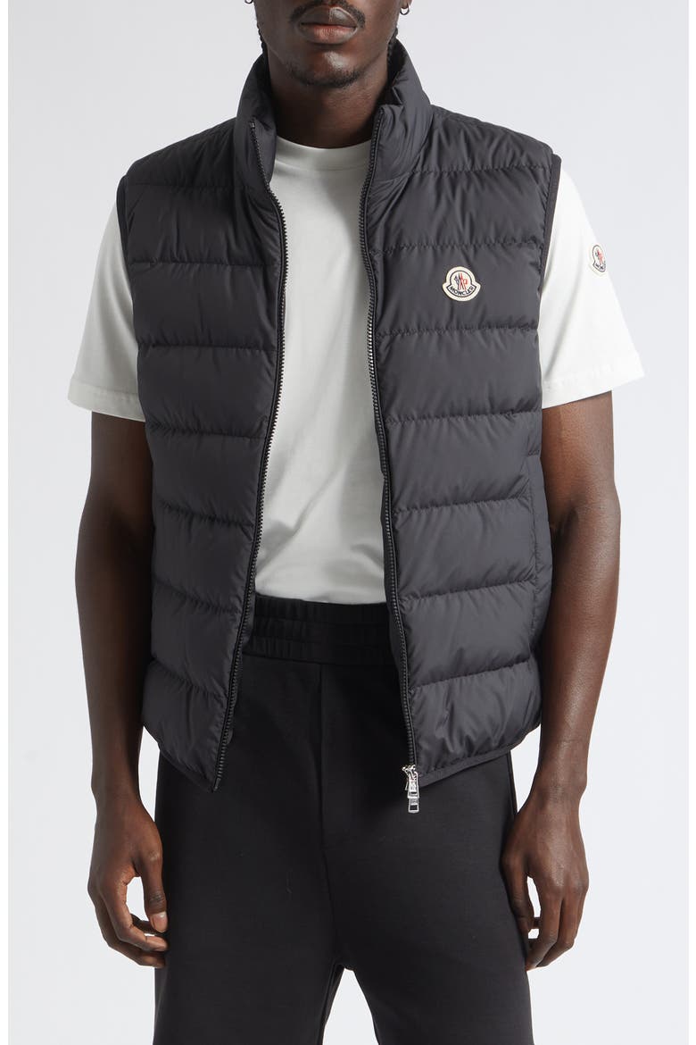 Contrin Down Puffer Vest, Main, color, BLACK