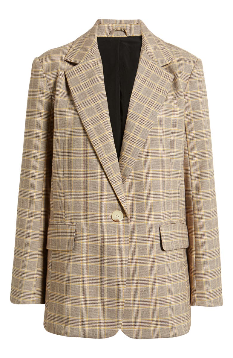 Free People Crosby Plaid Blazer, Alternate, color,