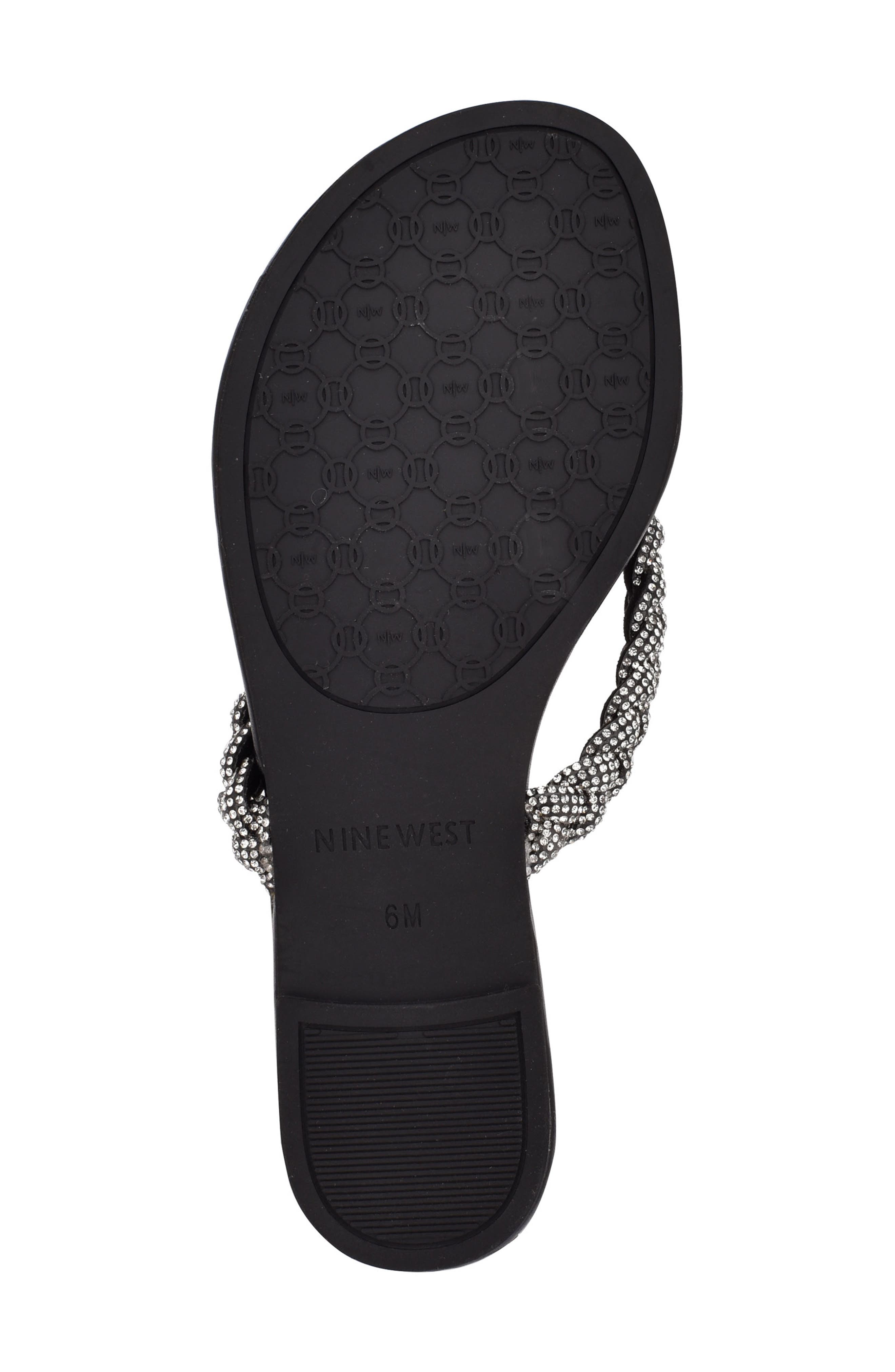 Nine West Tinee Embellished Flip Flop, Alternate, color, 