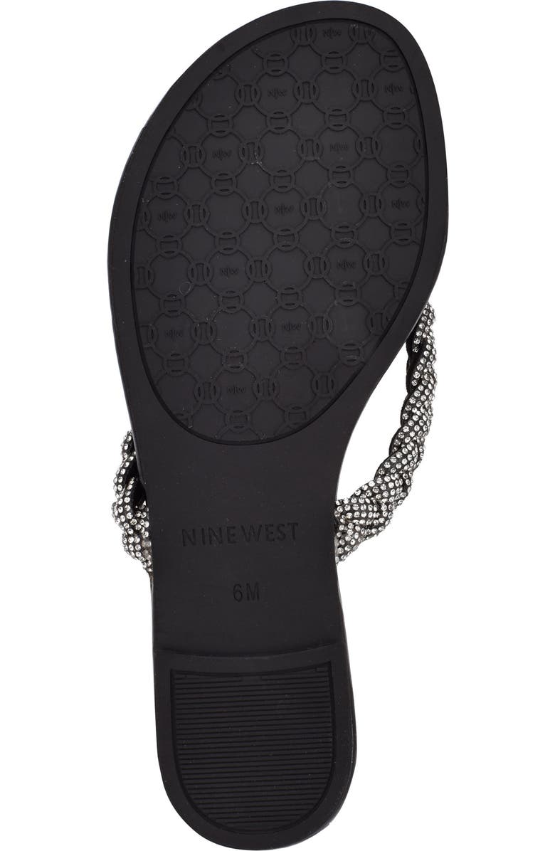 Nine West Tinee Embellished Flip Flop, Alternate, color,