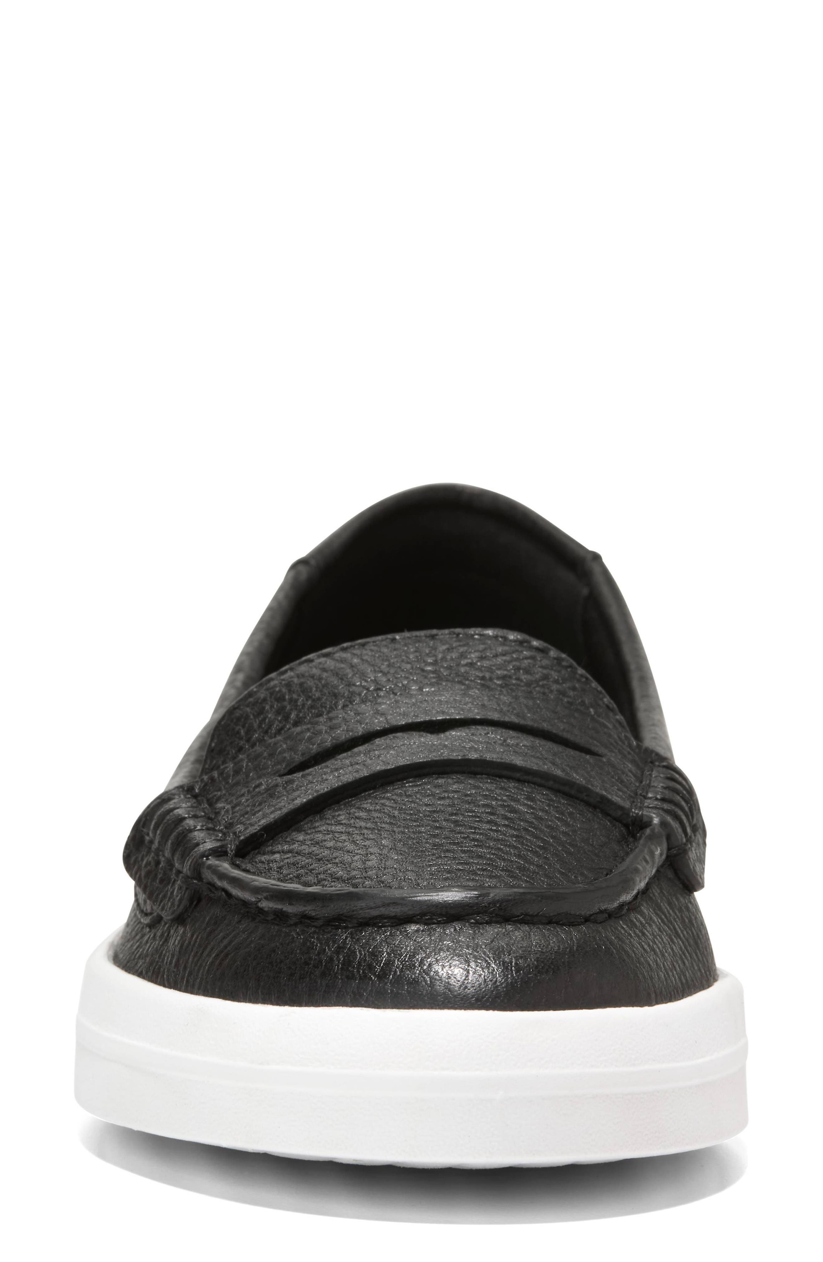 Cole Haan Nantucket Drift Penny Slip-On Loafer, Alternate, color, Black Tumbled Leather