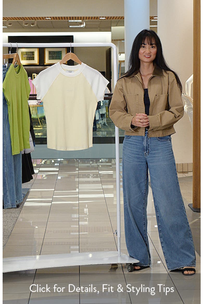 Short Raglan Sleeve Cotton T-Shirt video