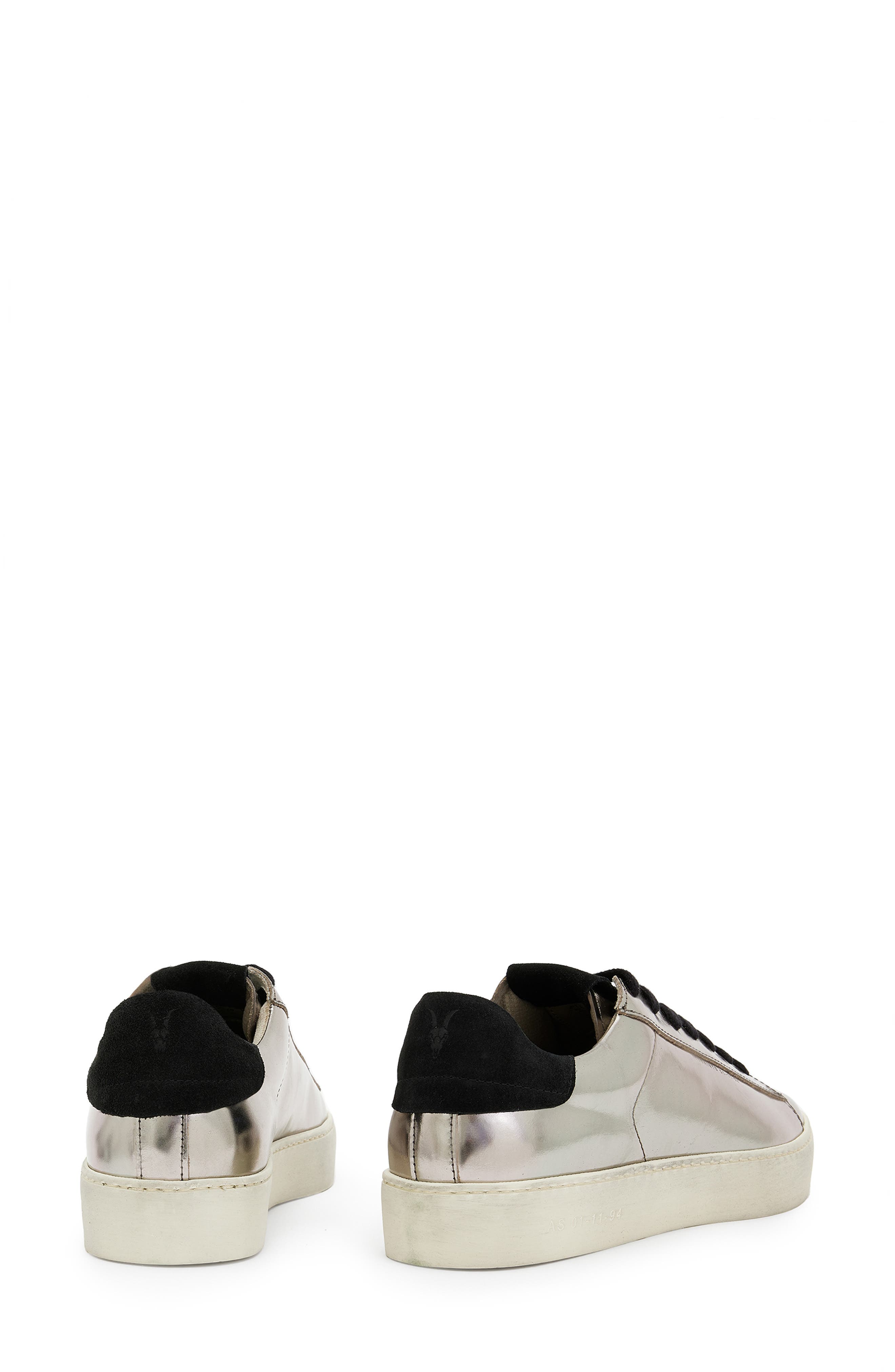Shana Metallic Sneaker, Alternate, color, SILVER